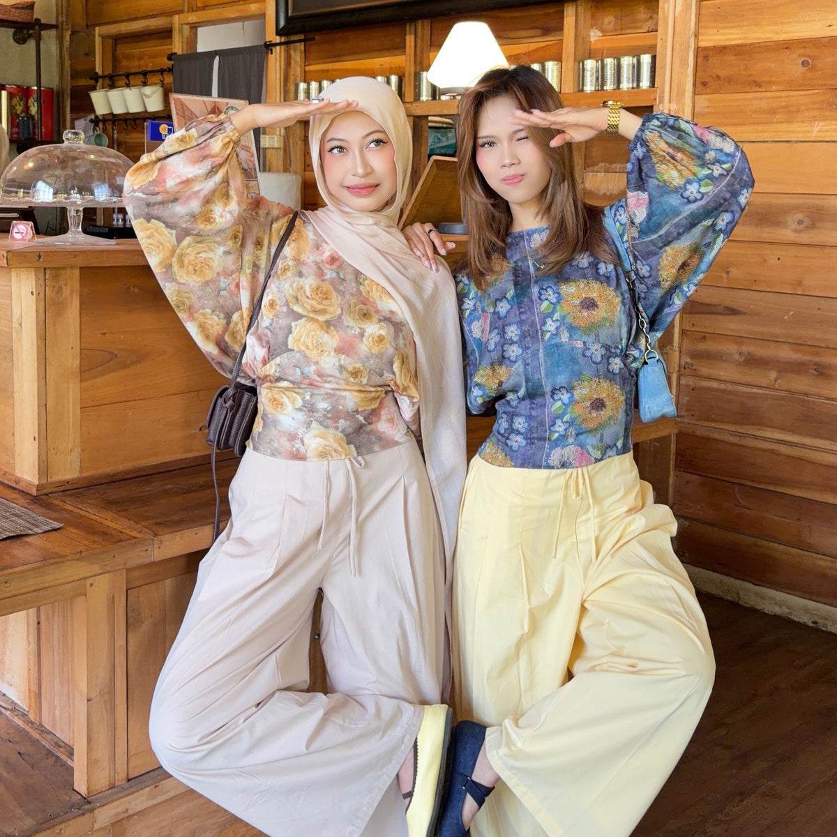 WELAVIT - ESME PUFF BLOUSE  - ATASAN KATUN - ATASAN ADEM - ATASAN CASUAL - KOREAN BLOUSE