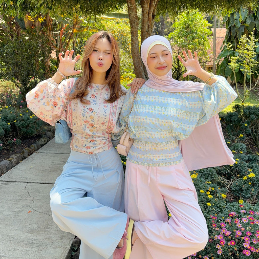 WELAVIT - ESME PUFF BLOUSE  - ATASAN KATUN - ATASAN ADEM - ATASAN CASUAL - KOREAN BLOUSE