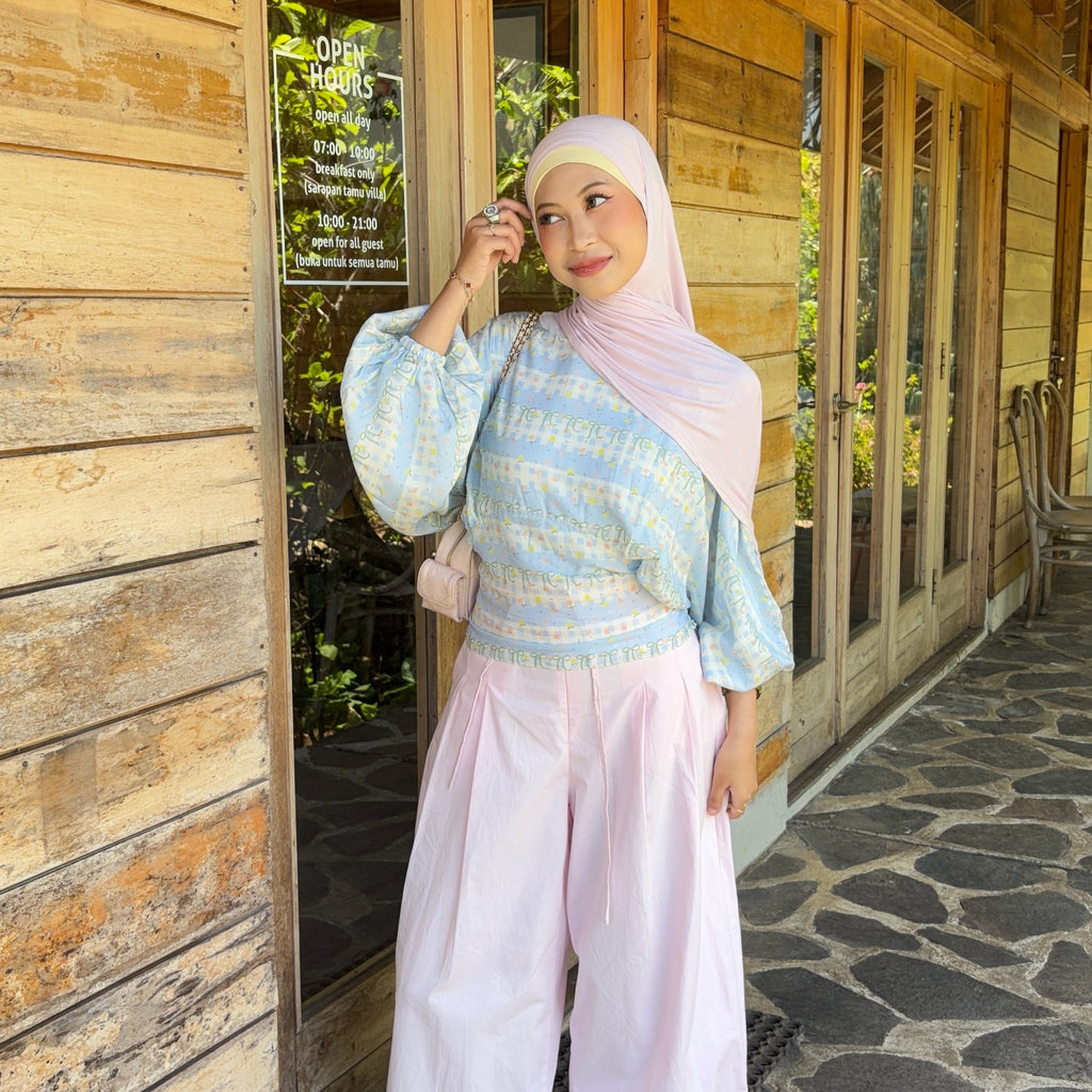 WELAVIT - ESME PUFF BLOUSE  - ATASAN KATUN - ATASAN ADEM - ATASAN CASUAL - KOREAN BLOUSE