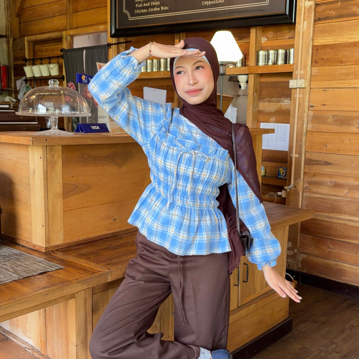 MILLY SMOCKED BLOUSE