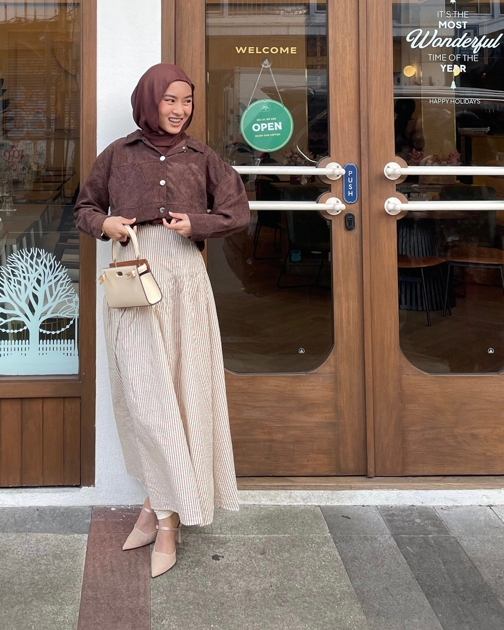 YEORIN STRIPE SKIRT