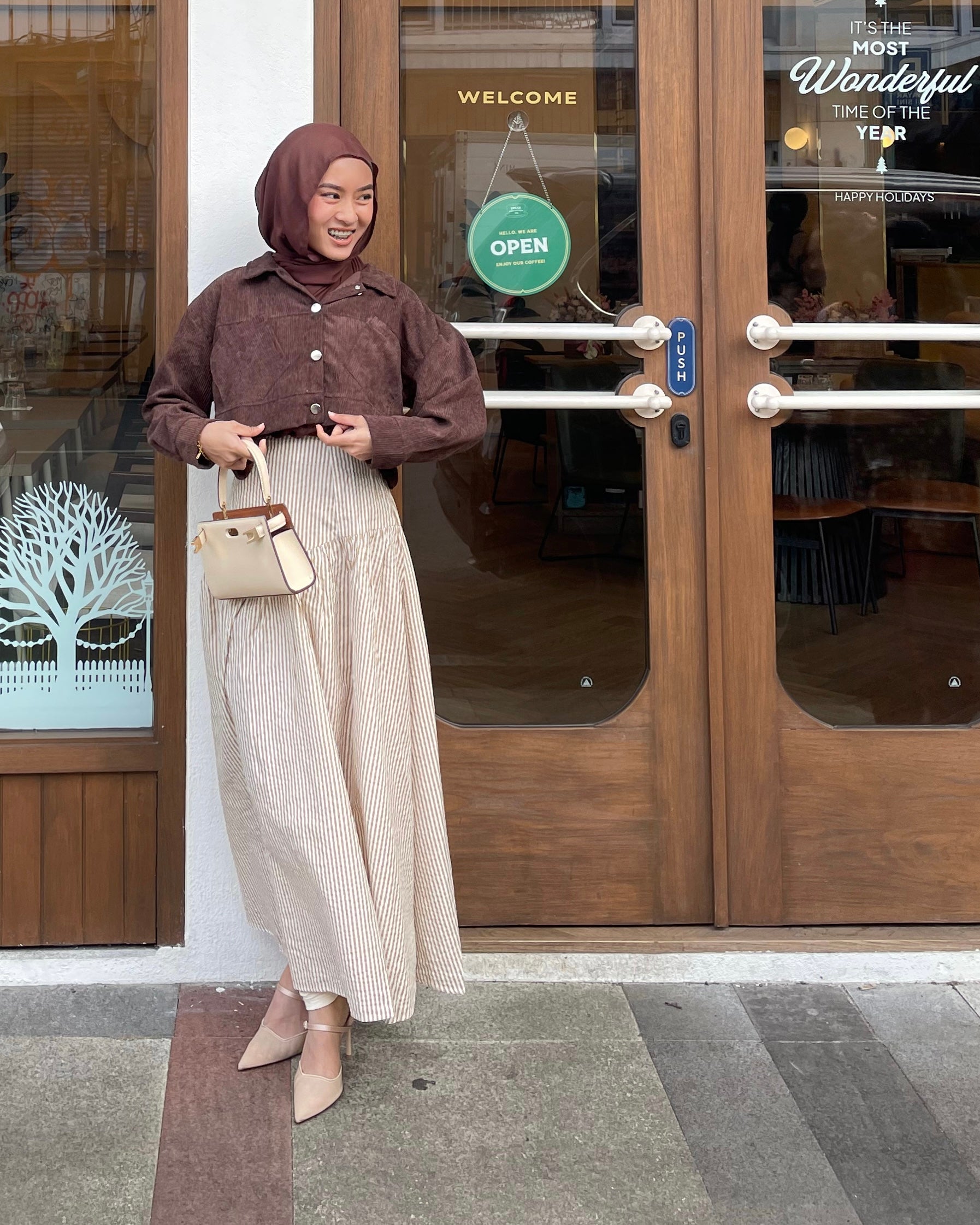 YEORIN STRIPE SKIRT