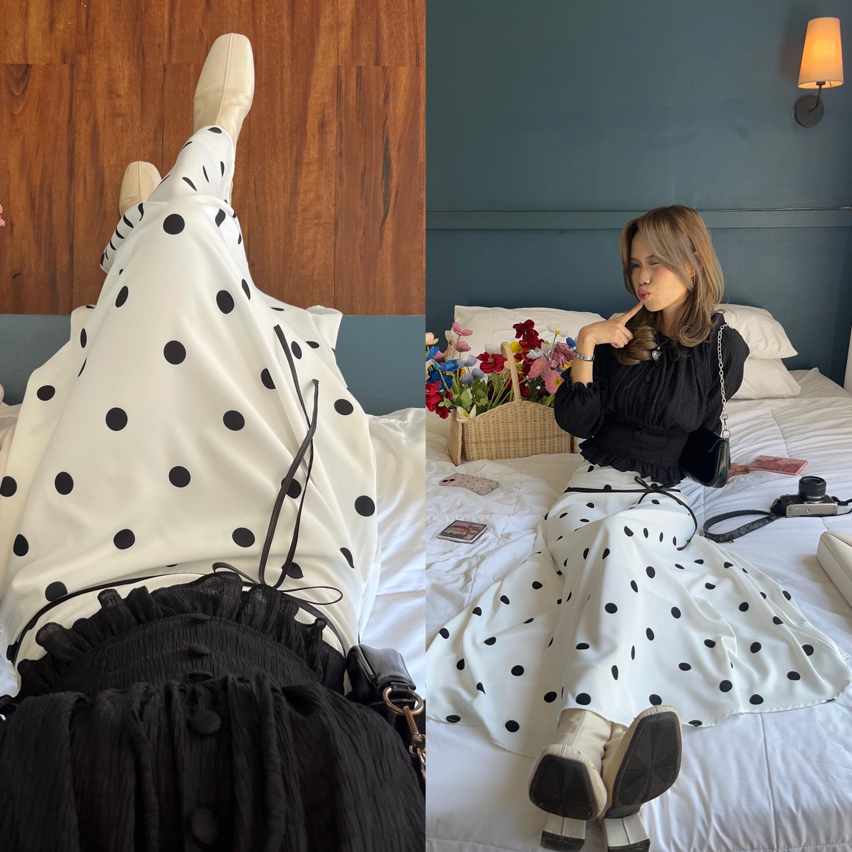RIBBON POLKA SKIRT