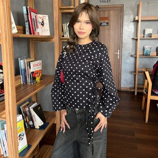 ZOEY POLKA KIMONO