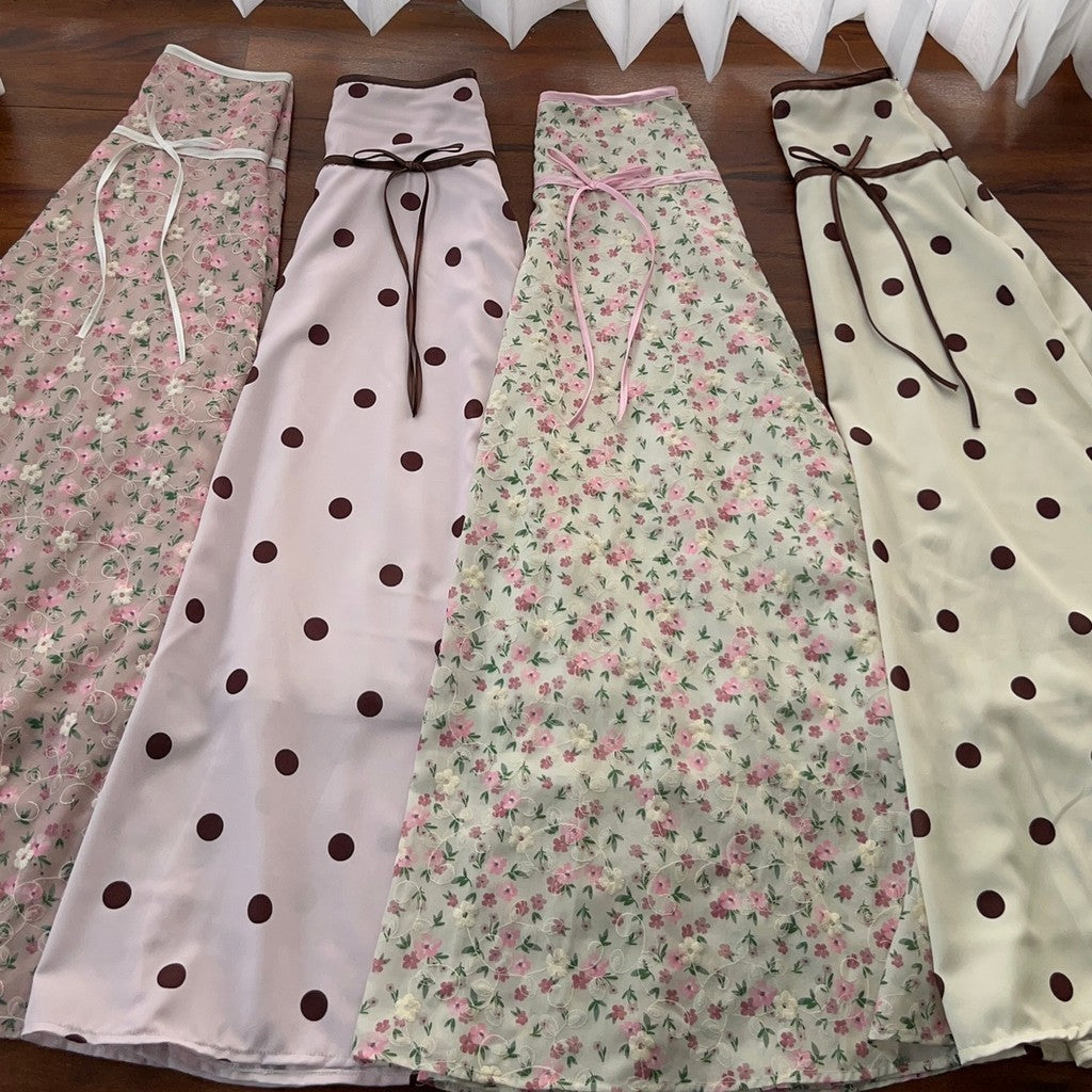 RIBBON FLORAL SKIRT