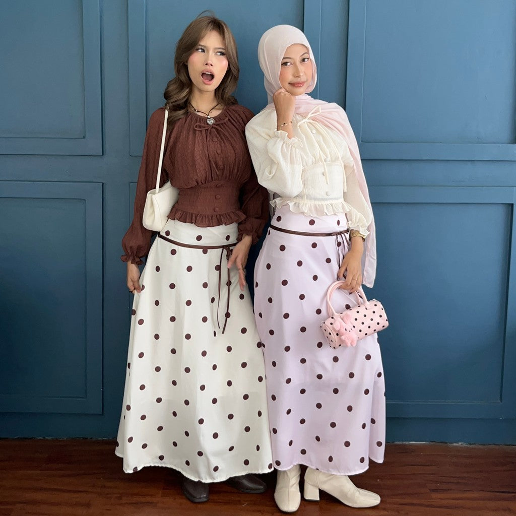 RIBBON POLKA SKIRT