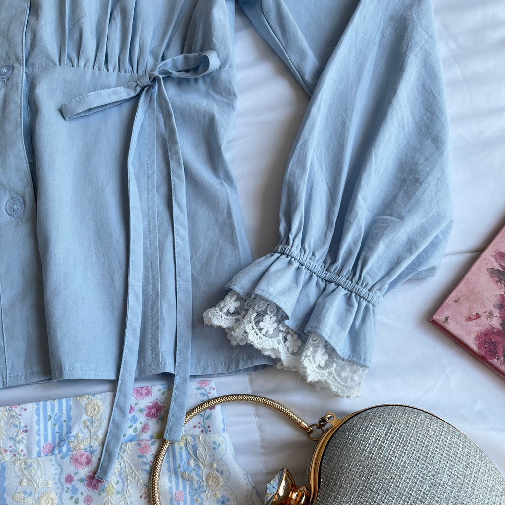 WELAVIT - ZOEY COTTON LACE TOP | ATASAN WANITA | KOREAN TOP | ATASAN KATUN | ATASAN LUCU