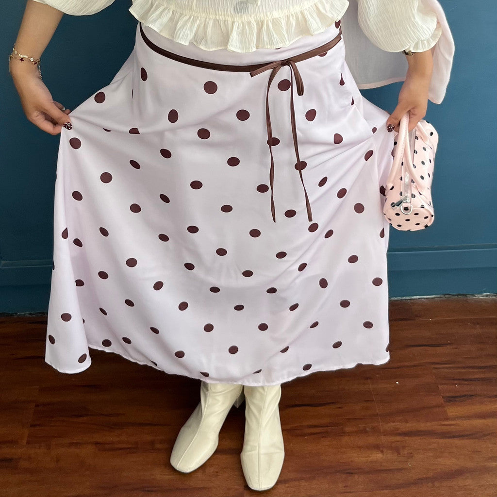 RIBBON POLKA SKIRT
