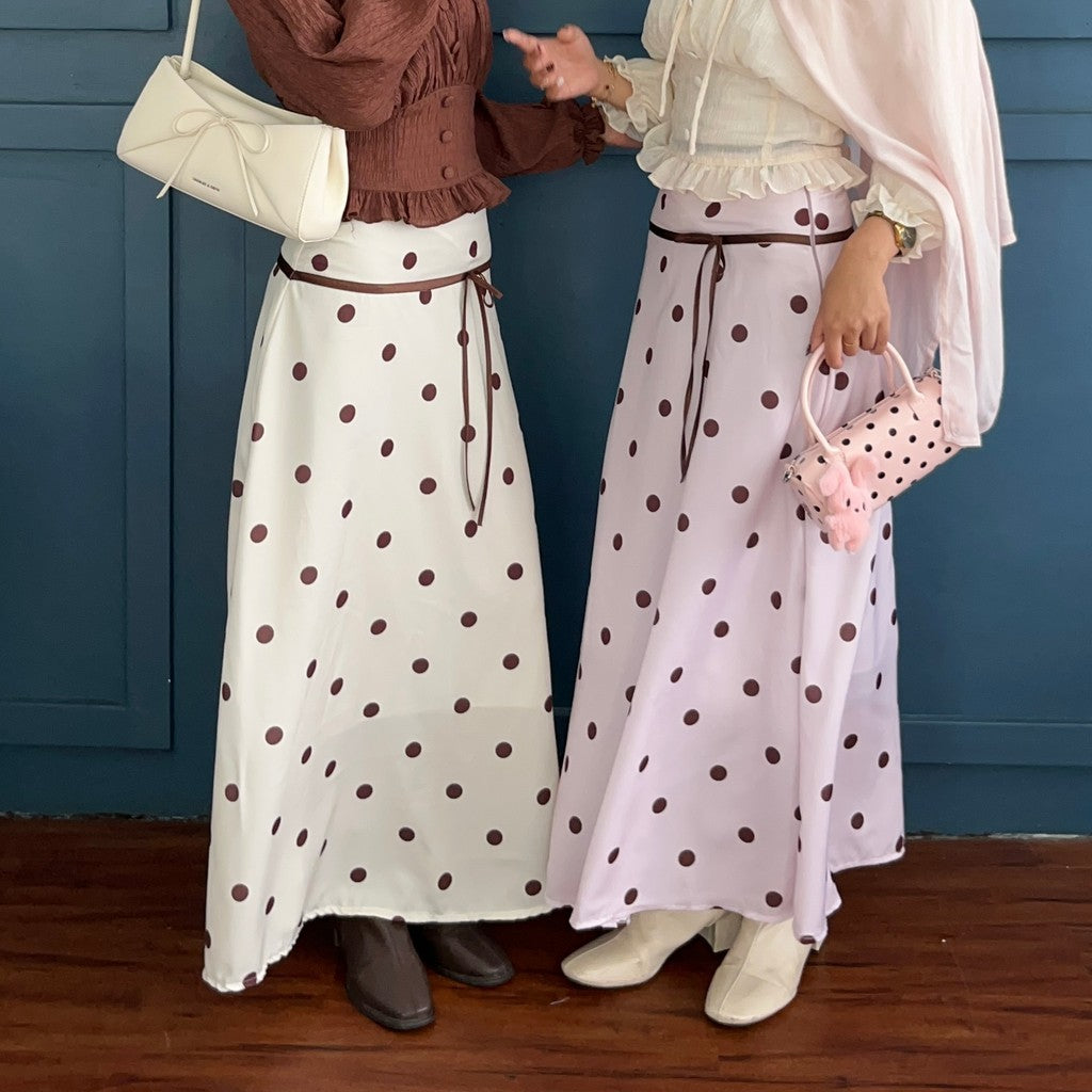 RIBBON POLKA SKIRT