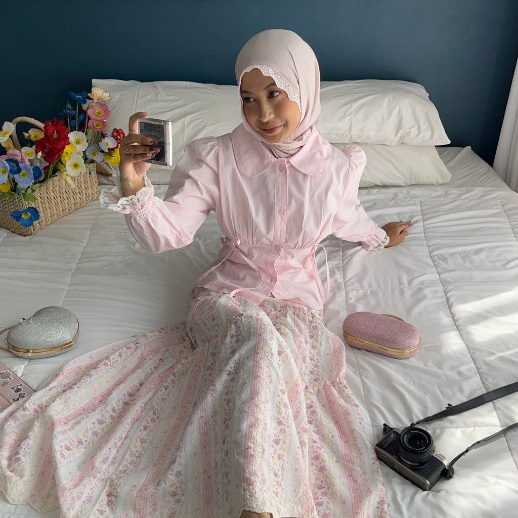 WELAVIT - ZOEY COTTON LACE TOP | ATASAN WANITA | KOREAN TOP | ATASAN KATUN | ATASAN LUCU