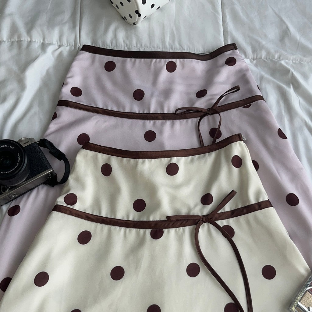 RIBBON POLKA SKIRT
