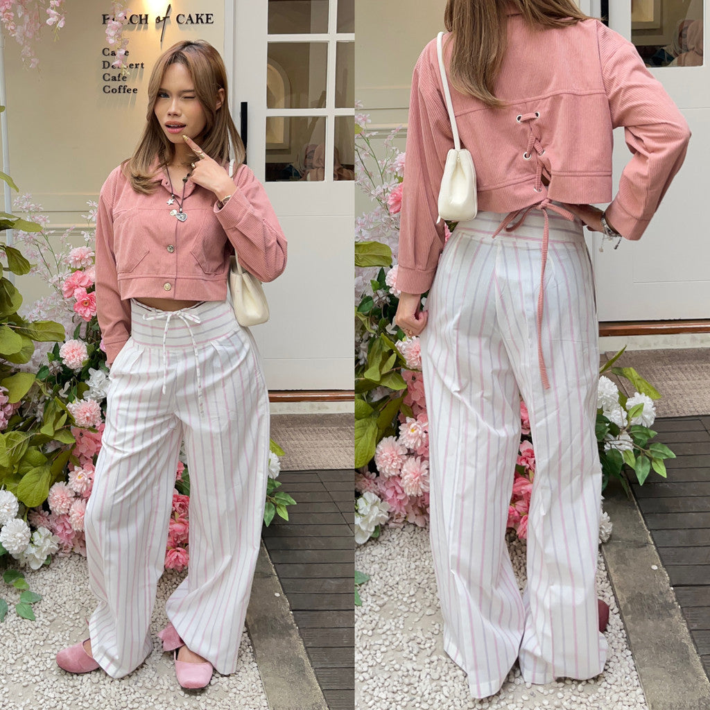 LUCY STRIPE HIGHWAIST PANTS