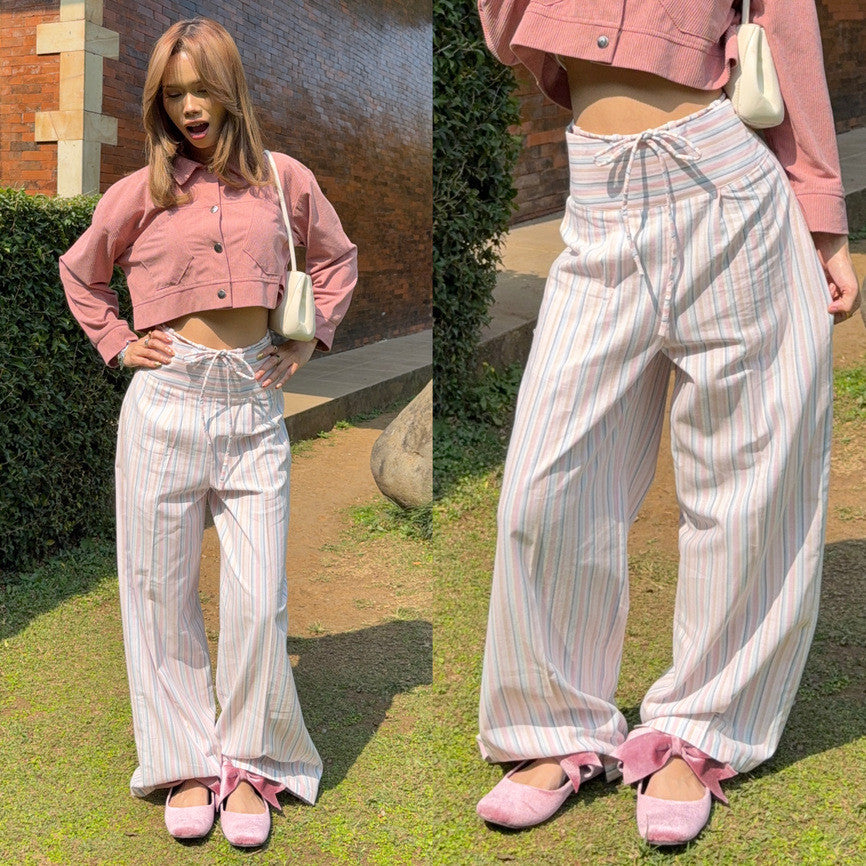 LUCY STRIPE HIGHWAIST PANTS