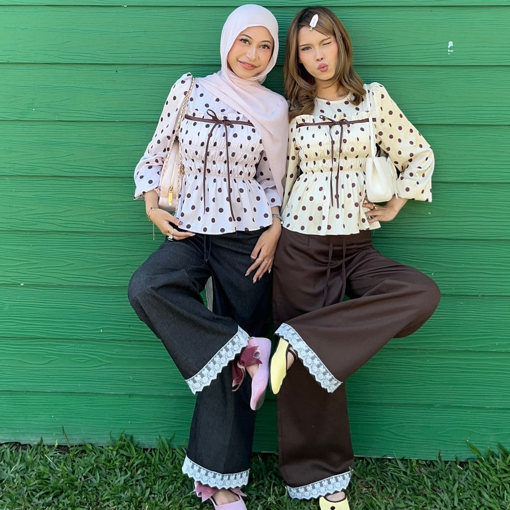 MILLY SMOCKED BLOUSE