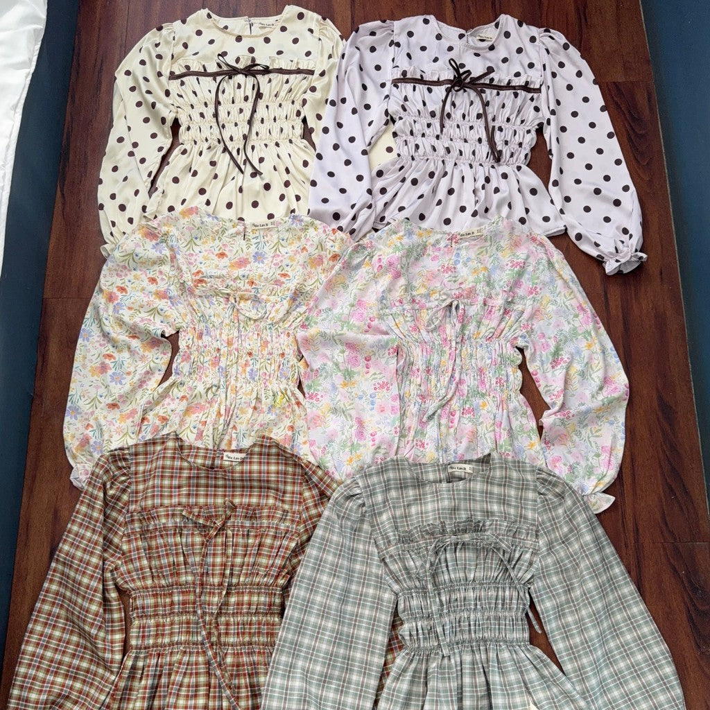 MILLY SMOCKED BLOUSE