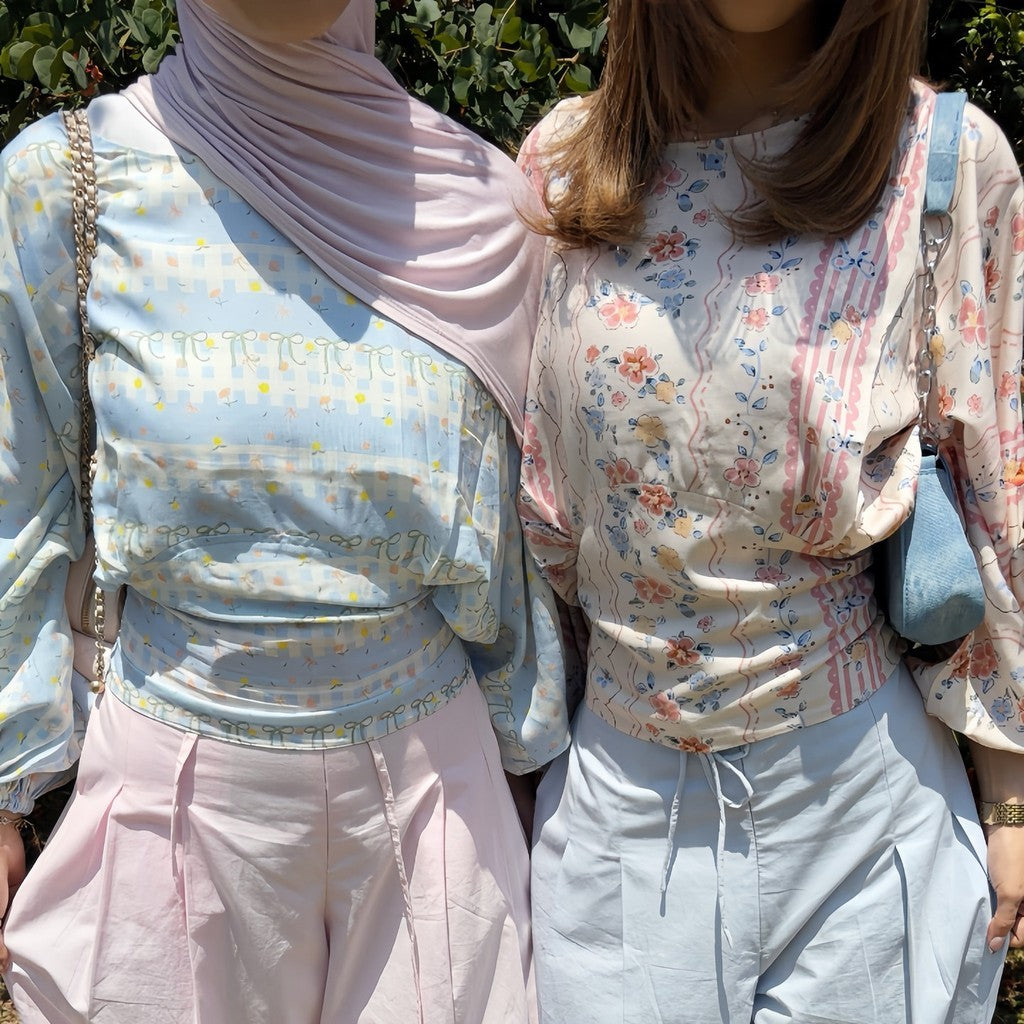 WELAVIT - ESME PUFF BLOUSE  - ATASAN KATUN - ATASAN ADEM - ATASAN CASUAL - KOREAN BLOUSE